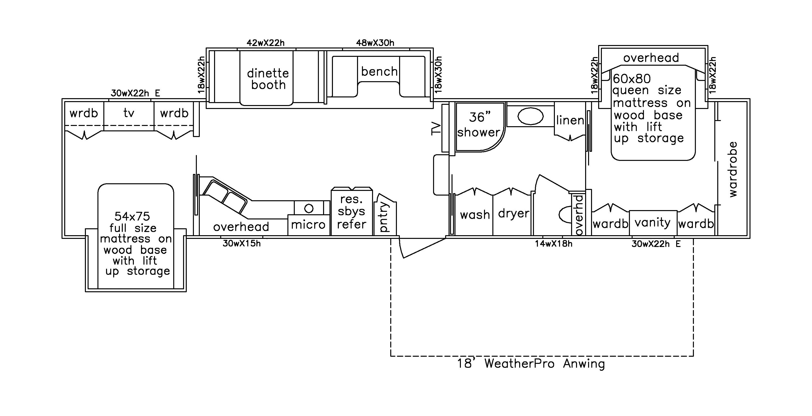 42' Plan- 5th Wheel #420-033 - SpaceCraft MFG