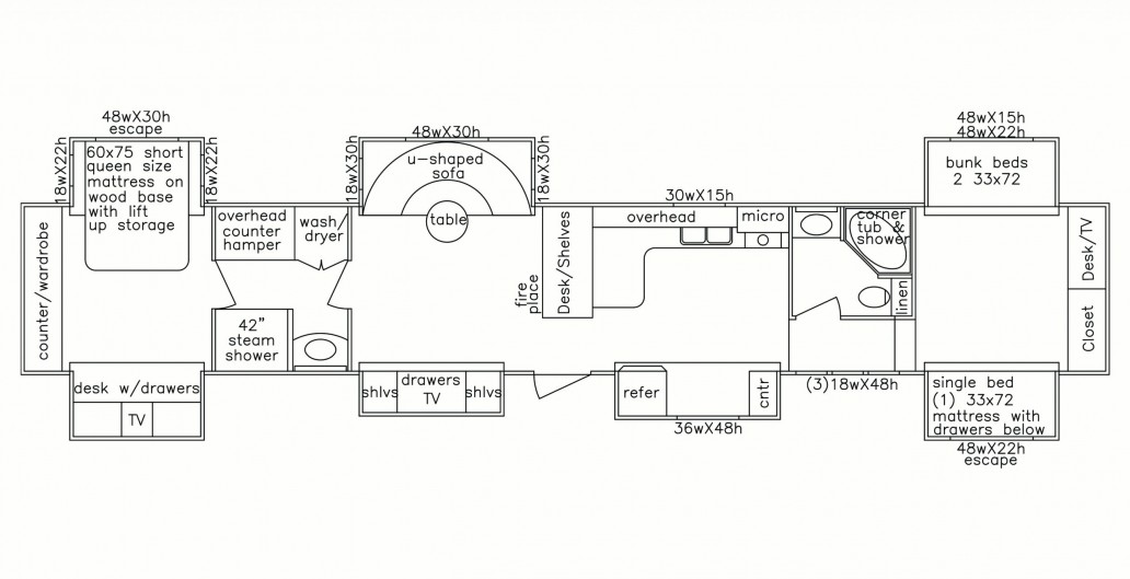 Spacecraft Rv 57 Foot